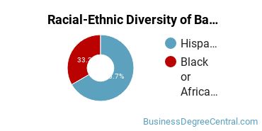 Racial-ethnic diversity of Banking & Financial Support Services majors at Bergen Community College