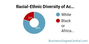 Racial-ethnic diversity of Accounting majors at Davis College