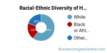Racial-ethnic diversity of Human Resource Management majors at Lourdes University