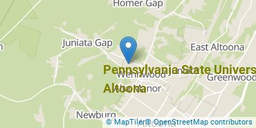 Location of Pennsylvania State University-Penn State Altoona