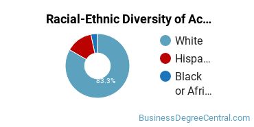 Racial-ethnic diversity of General Accounting majors at Pennsylvania State University-Penn State Berks