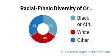 Racial-ethnic diversity of Organizational Behavior Studies majors at Pennsylvania State University-Penn State Berks