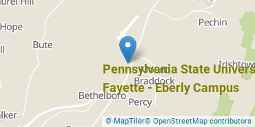 Location of Pennsylvania State University-Penn State Fayette- Eberly