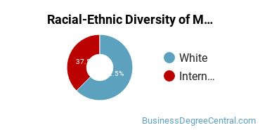 Racial-ethnic diversity of Management Sciences & Methods majors at Pennsylvania State University-Penn State Great Valley