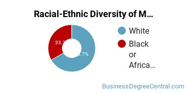 Racial-ethnic diversity of Management Sciences & Methods majors at Pennsylvania State University-Penn State Greater Allegheny