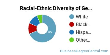 Racial-ethnic diversity of Business & Commerce majors at Pennsylvania State University-Penn State Schuylkill