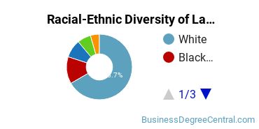 Racial-ethnic diversity of Labor & Industrial Relations majors at Pennsylvania State University-World Campus