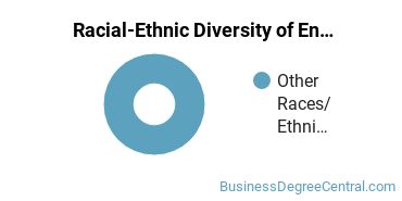Racial-ethnic diversity of Entrepreneurial Studies majors at Shoreline Community College
