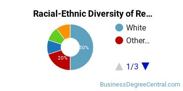 Racial-ethnic diversity of Real Estate majors at University of Central Florida