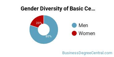 Gender Diversity of Basic Certificates in Auctioneering